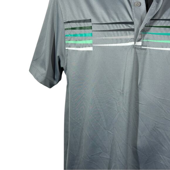 Under Armour ColdBlack Performance Gray Polo Shirt Heat Gear Loose Fit Medium - Picture 7 of 14